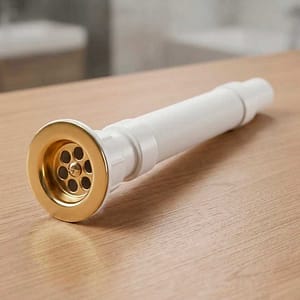 SIFON PLASTICO CORRUGADO C/VALVULA METALICA LH1078