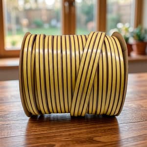 BURLETE PVC 100 METROS MARRON TIPO D LH-1543