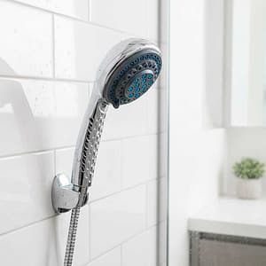 DUCHA DE BANO REDONDA C/PUNTO AZUL BLISTERS LH1130