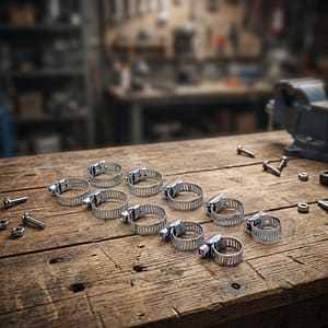 ABRAZADERA 10 PZ METALICAS EN BLISTERS LH-496