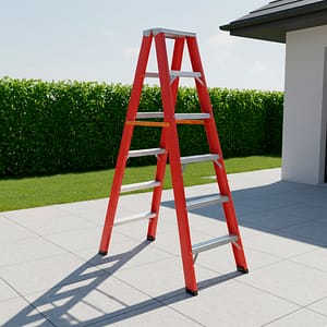 ESCALERA TIJERA 6 ESCALONES DOBLE ALUMINIO LH-1833