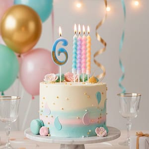 SET VELAS D/CUMPLEAÑOS 4+NUMERO  GM-R241