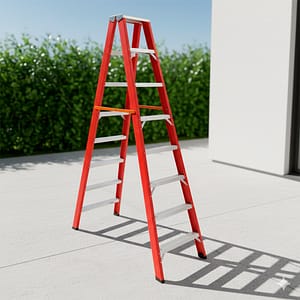 ESCALERA TIJERA 8 ESCALONES DOBLE ALUMINIO LH-1835