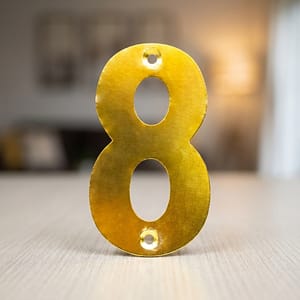 NUMERO 8 METALICO EN BLISTERS LH-1345