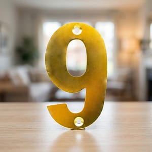 NUMERO 9 METALICO EN BLISTERS LH-1345