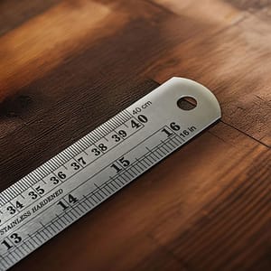 REGLA METALICA 40CM CON TABLA DE CONVERSION LH-792