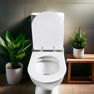 ASIENTO INODORO RECTO MADERA BLANCO LH-2032