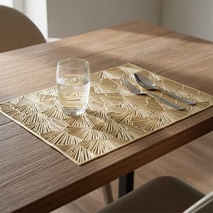 INDIVIDUALES UND DISEÑOS VARIOS DORADO PVC-3045-G