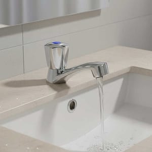 CANILLA LAVATORIO PLASTI CROMADA HEXAGONAL LH-2203