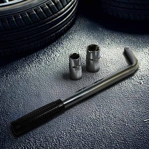 LLAVE PARA RUEDA TIPO L C/DADOS EN BLISTER LH-1363