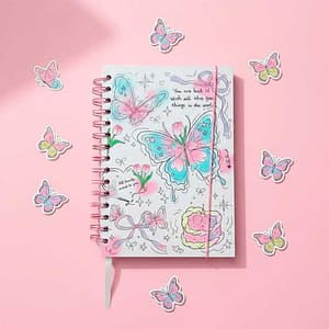 AGENDA CON ESPIRAL MARIPOSAS C/VARIOS YS-302B