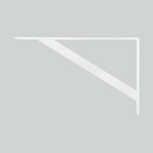 SOPORTE METALICO BLANCO 35X22 CM P/ESTANTE LH-2942