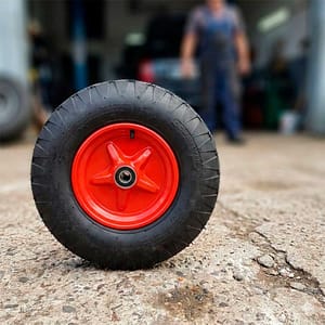 RUEDA INFLABLE 4.00-8 CON DOBLE RULEMAN LH-2776