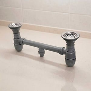 SIFON GRIS DOBLE CON DOS VASOS LH-803