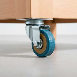 RUEDA GIRATORIA 2″ DE GOMA-METAL LH-2469