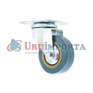 RUEDA GIRATORIA 2 1/2″ DE GOMA-METAL LH-2470