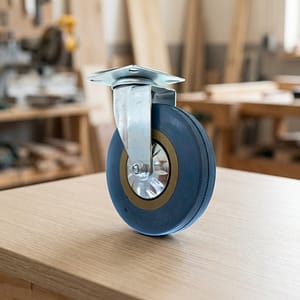 RUEDA GIRATORIA 5″ DE GOMA-METAL LH-2473