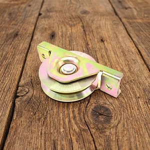 RUEDA PARA PORTON  80X26MM CON SOPORTE LH-2487