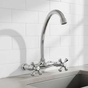 GRIFO DOBLE COMANDO 15CM T/CRUZ ITALOMIX LH-2782