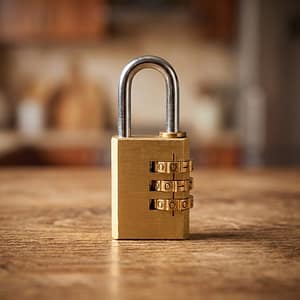 CANDADO CON COMBINACION 30MM DE BRONCE LH-1869