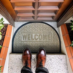 ALFOMBRA CIRCULAR MOQUETTE WELCOME LH-3544