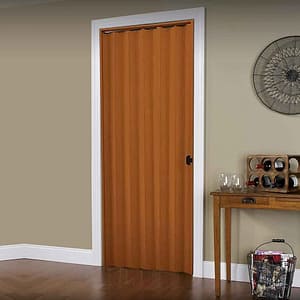 PUERTA PLEGABLE PVC 80X210CM COLOR MARRON 80M