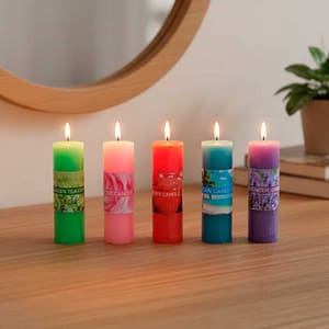 VELA 3X9,5CM UNIDAD COLORES VARIOS YZ016