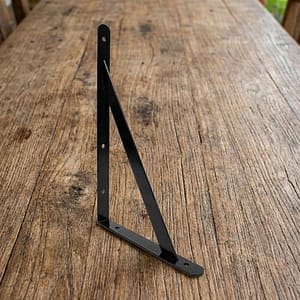 SOPORTE METALICO NEGRO 35X22 CM P/ESTANTE LH-2941