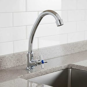 GRIFO PLASTICO CROMADO PICO ALTO DE MESADA LH-1893