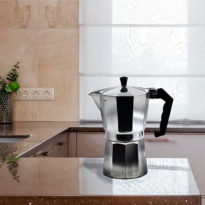 CAFETERA 9 TAZAS METALICA TIPO ITALIANA GM-R4514
