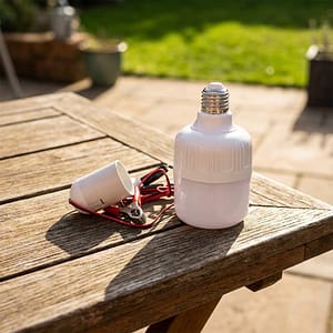 LAMPARA LED 9W 12V CON PINZAS PARA BATERIA LH-3397