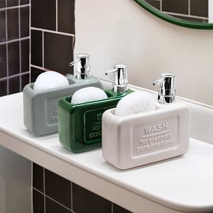 DISPENSADOR JABON C/ESPONJA COLOR PASTEL LH-3834