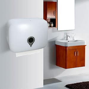 PORTA TOALLITAS  PLASTICO BLANCO LH-3791