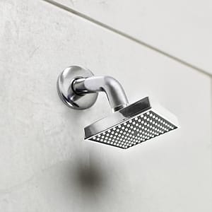 ROSETA CUADRADA 10CM CROMADA PARA DUCHA LH-3305