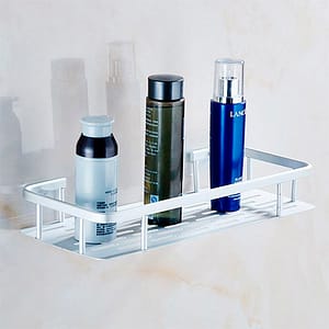 REPISA PARA DUCHA ALUMINIO PLATEADO 30X13CM H-3271