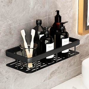 REPISA PARA DUCHA CALADO NEGRO 30X13CM H-3272