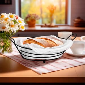 PANERA REDONDA 25CM X7CM METALICA LH-3675