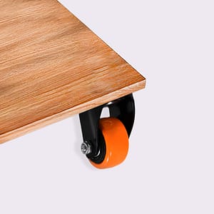 RUEDA 2.5 BASE METAL GIRAT NARANJA NEGRA LH-3453