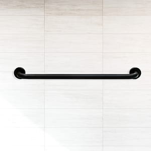 BARROTE METALICO NEGRO P/BANO LARGO 60CM LH-3435