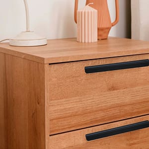 TIRADOR BARRA 14.5CM METALICO NEGRO LH-3415