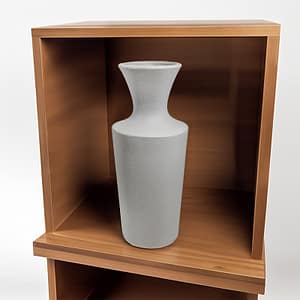 FLORERO CERAMICA GRIS ALTO 30CM LH-3716