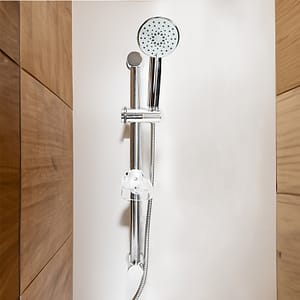 BARRAL DE DUCHA CON DUCHERO PUNTOS GRISES LH-3290