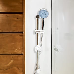 BARRAL DE DUCHA CON DUCHERO PUNTOS AZULES LH-3291