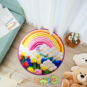 ALFOMBRA REDONDA 5D DISENOS SURTIDOS LH-3553