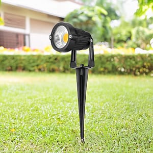 FOCO 7W NEGRO METALICO ENTERRAR P/JARDIN LH-3487
