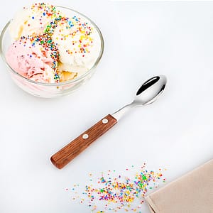 CUCHARA 6PZ DE POSTRE MANGO MADERA LH-3737