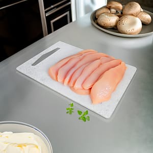 TABLA DE COCINA PARA PICAR 35X23CM BLANCA LH-3631