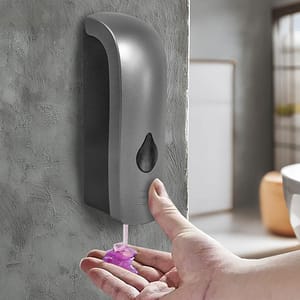 DISPENSADOR GRIS DE JABON LIQUIDO 300 ML LH-3787