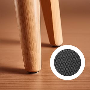 PROTECTOR ADHESIVO REDONDO NEGRO 8PZ 40MM LH-3562