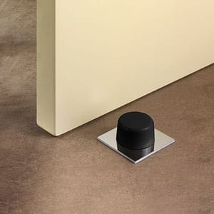 TOPE 2PZ PARA PUERTA REDONDO NEGRO LH-3555